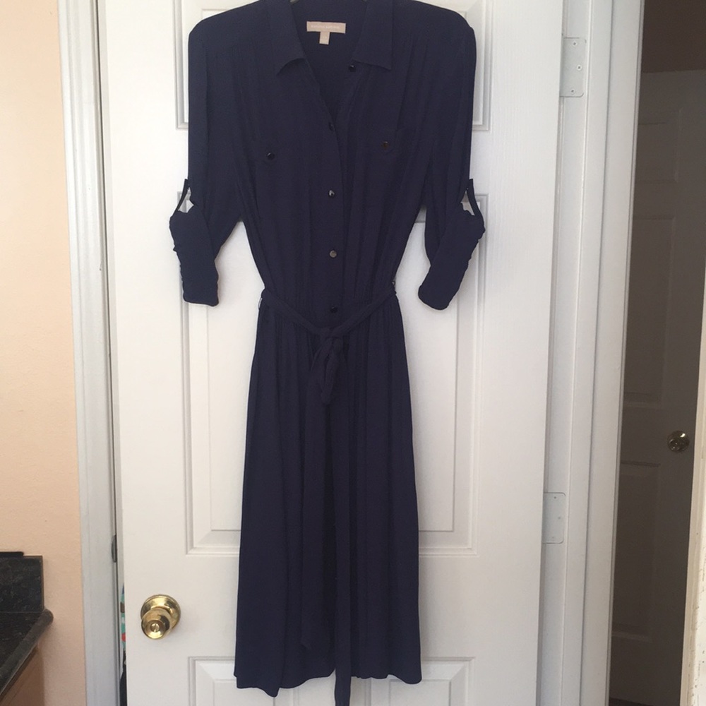 Banana Republic roll sleeve shirt dress